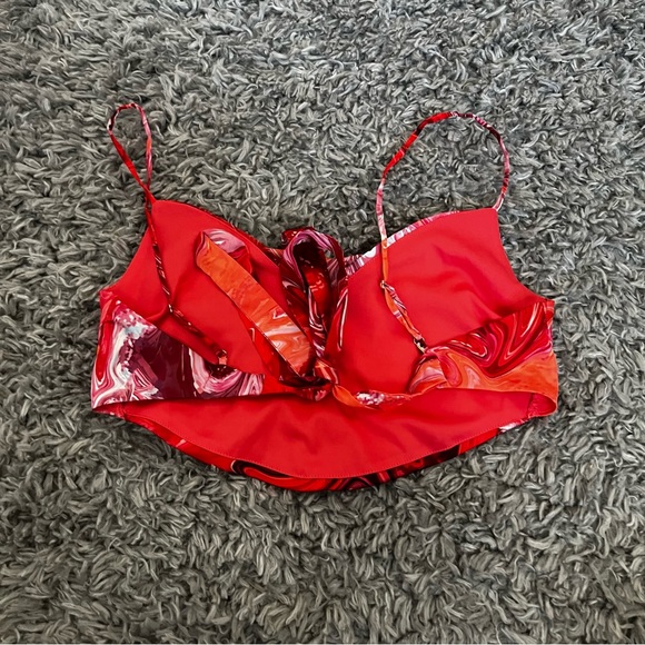 tiger cherry tie back bandana tank size medium - Picture 2 of 3